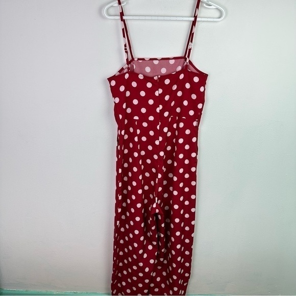 Shein Wide Leg Dotted Cropped Jumpsuit Small - Picture 4 of 7